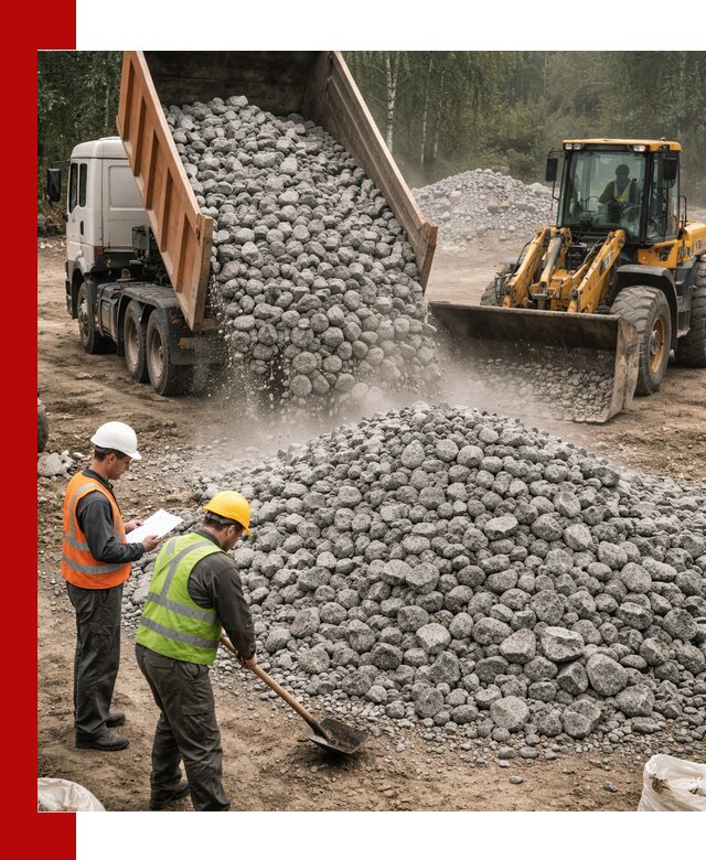 Гранитный щебень фракция 70-150 доставка в Туле