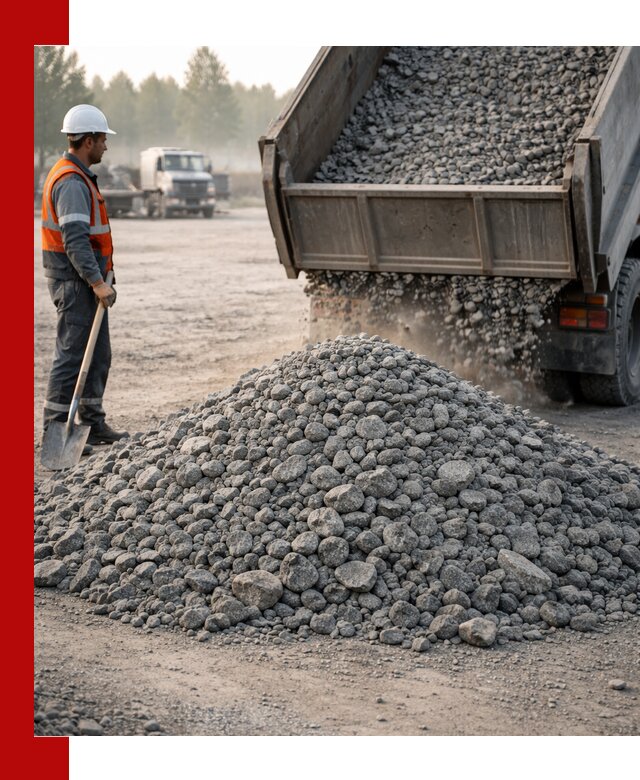 Гранитный щебень фракции 100–201 для строительства в Туле