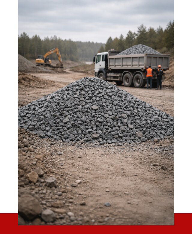 Щебень габбро диабаз фракция 40-70 в Туле от 2237 р-ПРОНЕРУДТул