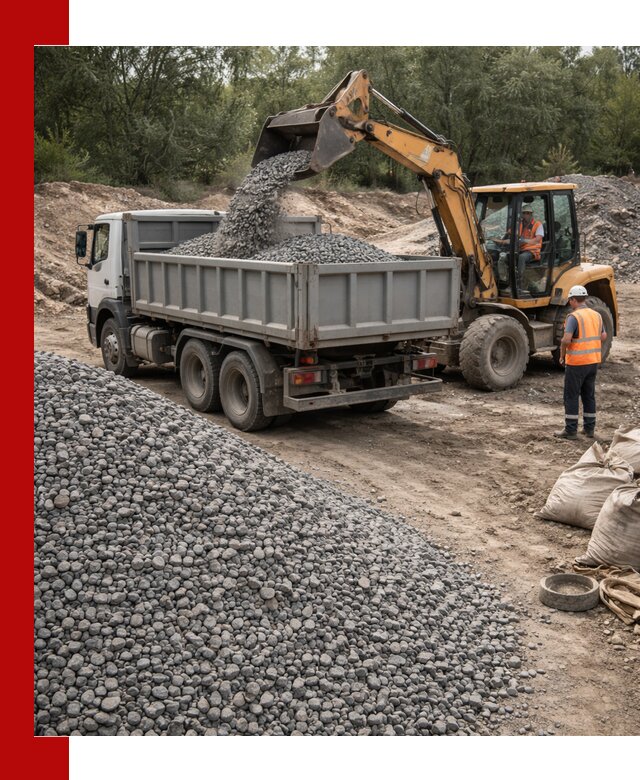 Доставка гравийного щебня в Туле оптом и в розницу