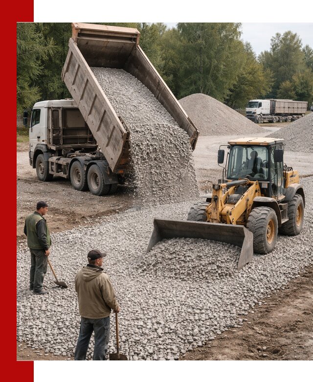 Купить гравийный щебень фракция 20-40 в Туле с доставкой