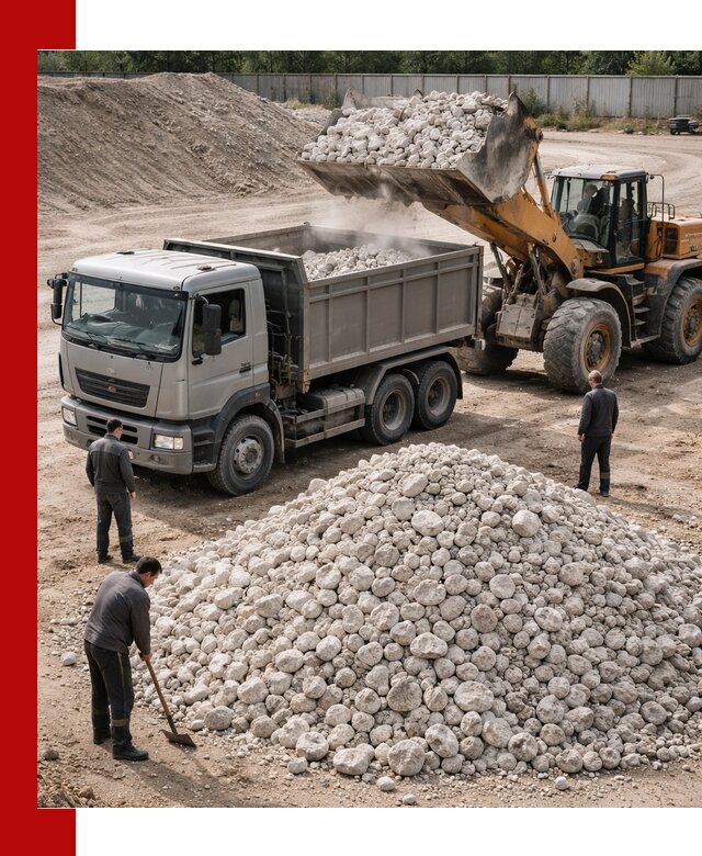 Известняковый щебень фракция 70–150 с доставкой в Туле