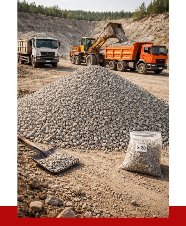 Доломитовый щебень фр. 5-20 в Туле от 4271 р. | ПРОНЕРУДТул