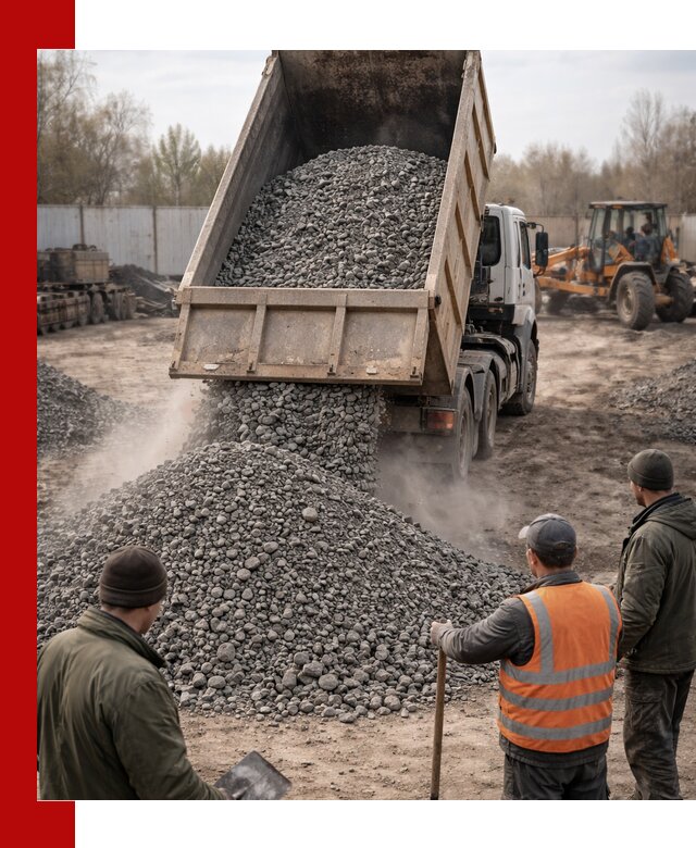 Доставка шлакового щебня в удобные сроки по выгодной цене в Туле