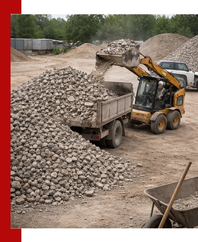 Доставка вторичного щебня в Туле для строительных работ