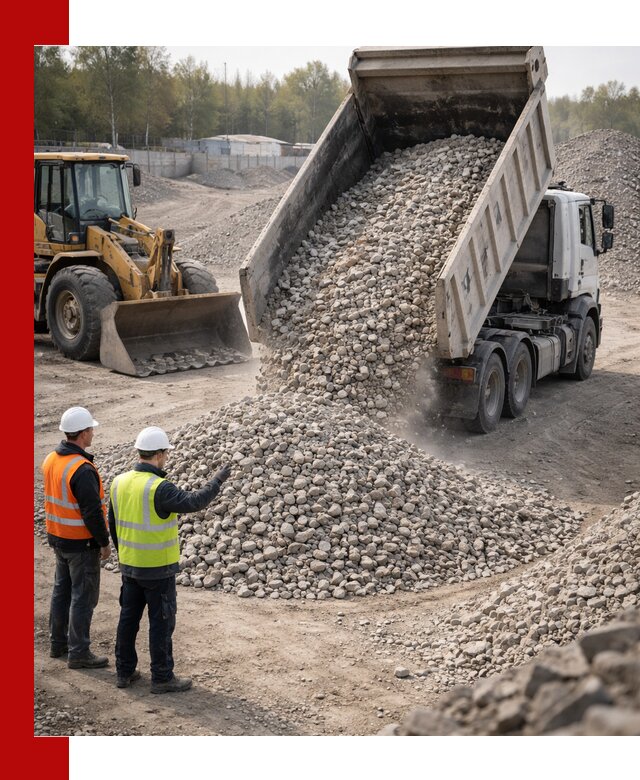 Вторичный щебень фракция 40–70 доставка в Туле