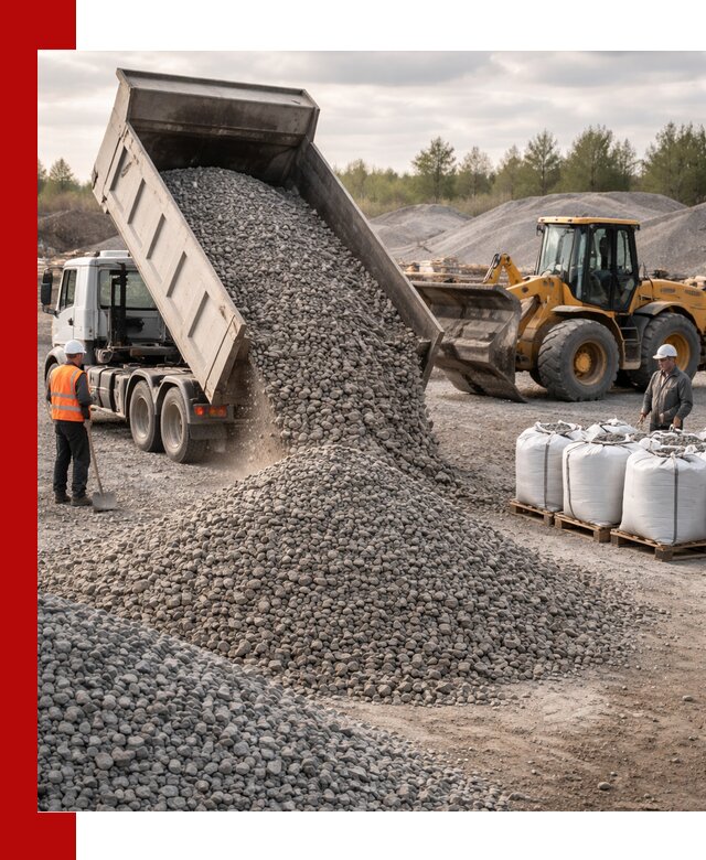 Бетонный щебень фракция 5–20 с доставкой в Туле