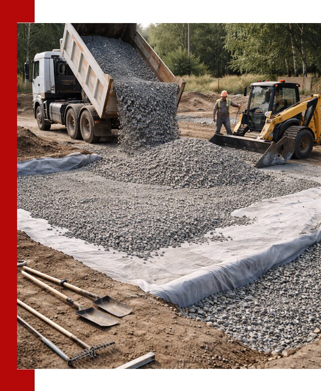 Щебень для фундамента с доставкой в Туле