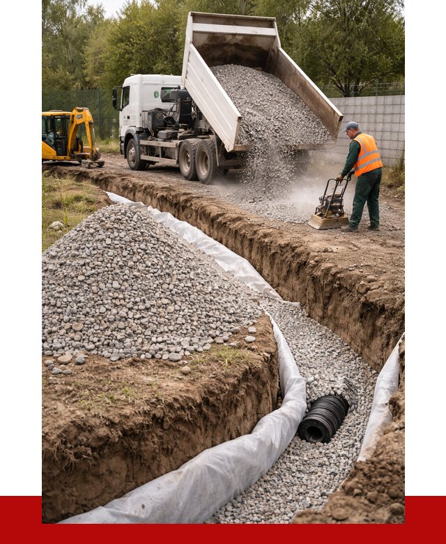 Щебень для дренажа в Туле от 1881 р., ПРОНЕРУДТул доставка
