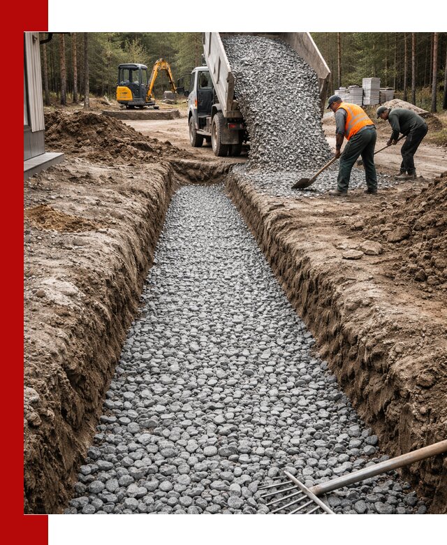 Щебень для дренажа с доставкой в Туле высокого качества