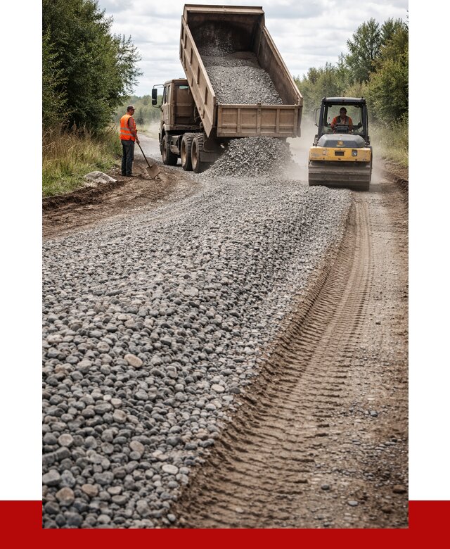 Щебень для отсыпки дороги в Туле от 2746 р. ПРОНЕРУДТул