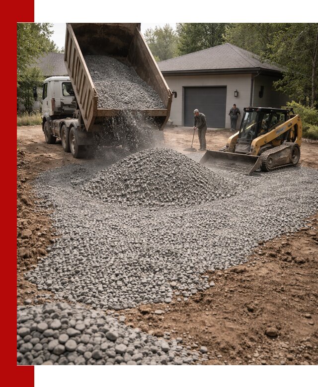 Щебень для парковки в Туле: доставка и укладка качественного материала
