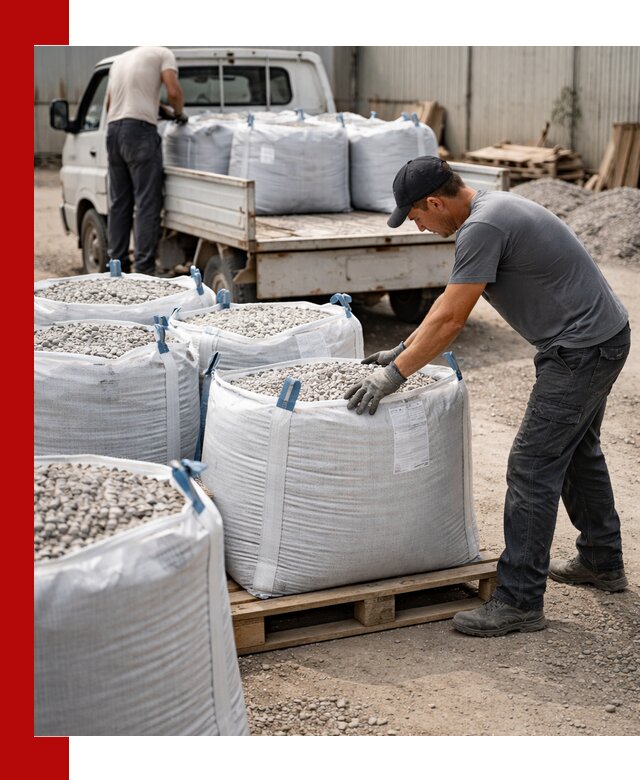 Доставка щебня в мешках по выгодным ценам в Туле