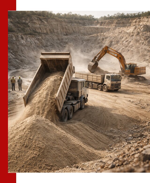 Карьерный песок навалом с доставкой в Туле