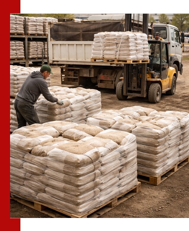 Карьерный песок в мешках с доставкой в Туле