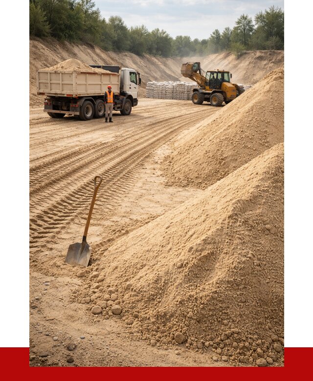 Карьерный песок мелкозернистый в Туле от 9152 р. | ПРОНЕРУДТул