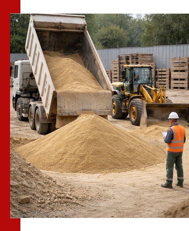 Доставка карьерного мелкозернистого песка в Туле