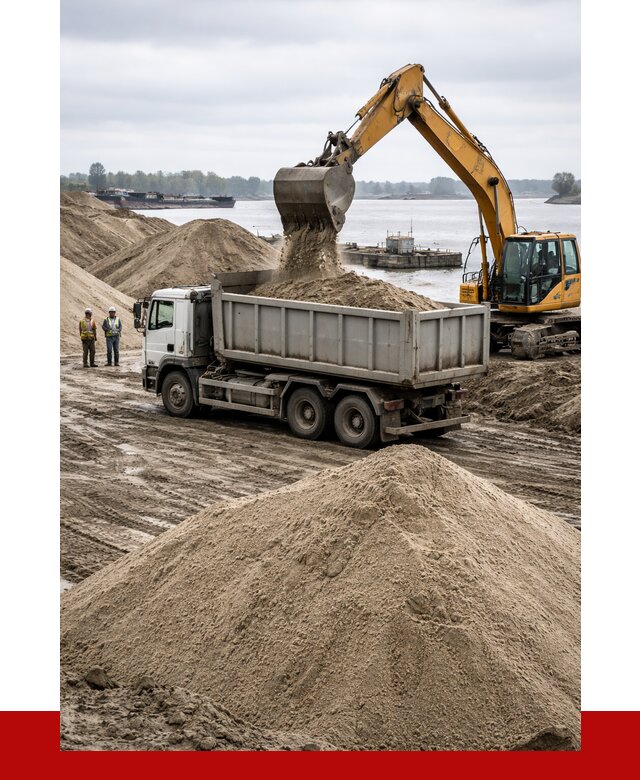 Купить речной песок навалом в Туле от 1830 р., ПРОНЕРУДТул