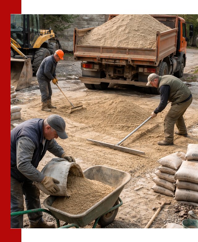 Поставка песка для стяжки в Туле с быстрой доставкой