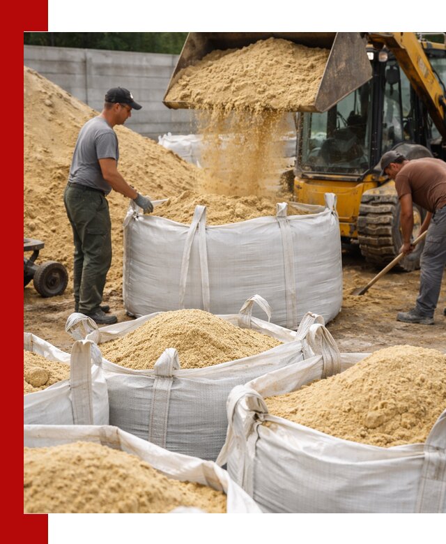 Поставка качественного песка для кладки в Туле