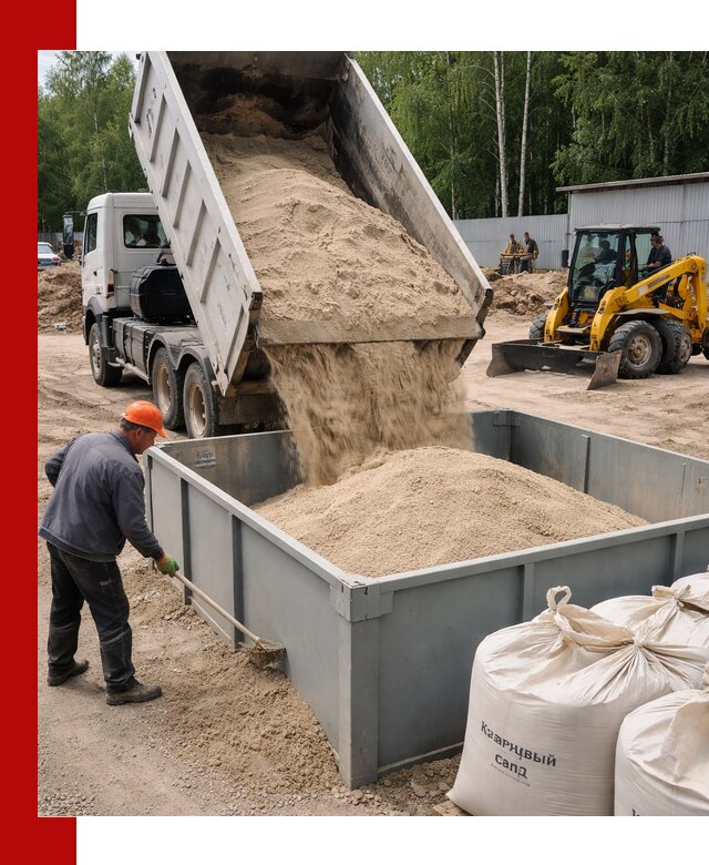 Кварцевый песок для фильтра в Туле — доставка и качество