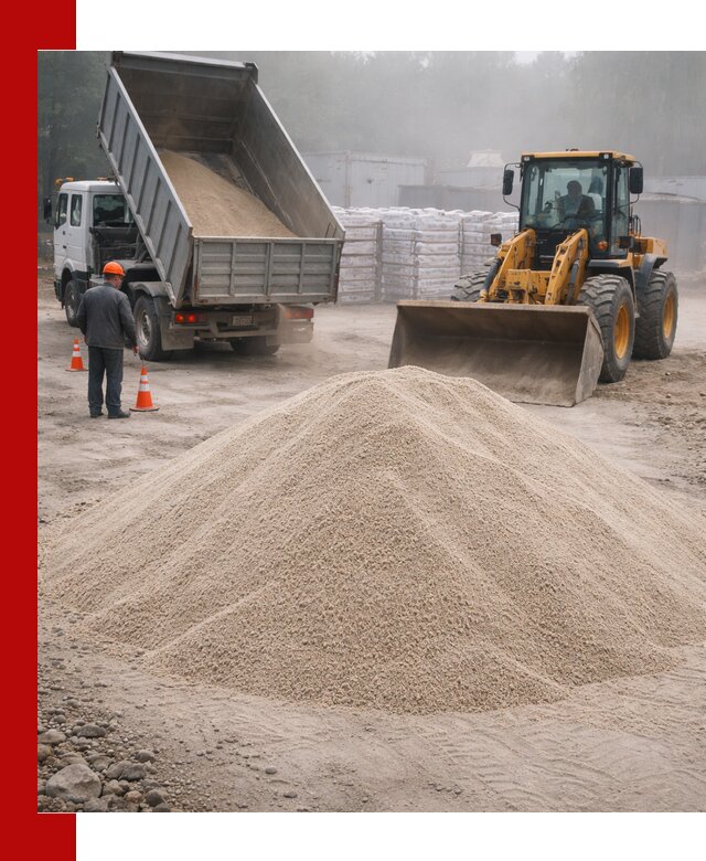 Кварцевый песок фракция 0–8 для стройработ в Туле