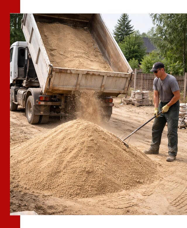 Доставка сухого песка самосвалами в Туле