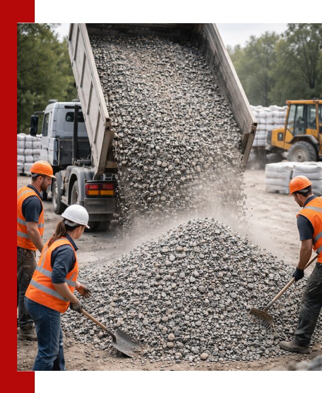 Доставка гравия и камня в Туле оптом и в розницу