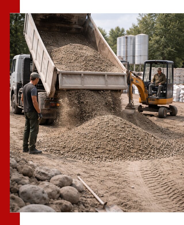 Доставка ПГС С3 в Туле самосвалами и миксерами