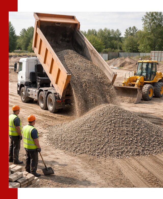 Доставка щебёночно-песчаной смеси ЩПС С7 в Туле