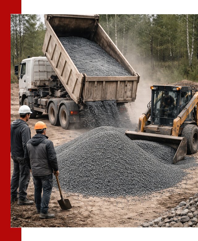 Гранитный отсев 0-5 с доставкой и разгрузкой в Туле