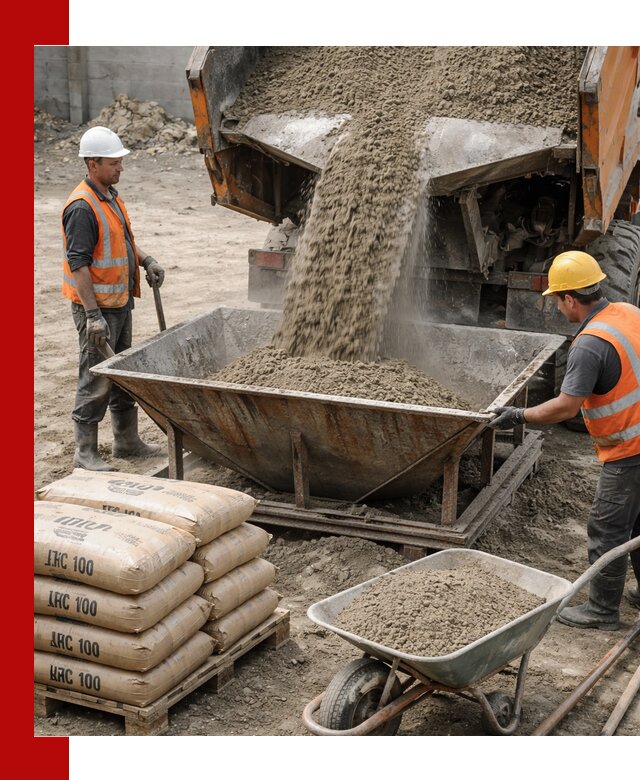 Доставка цементно-песчаной смеси М100 в Туле