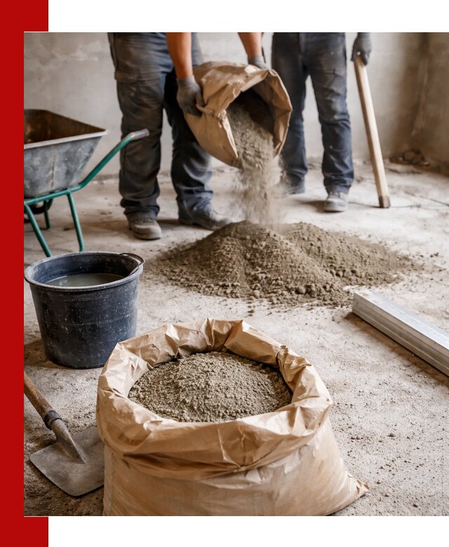 Доставка сухой смеси для стяжки в Туле