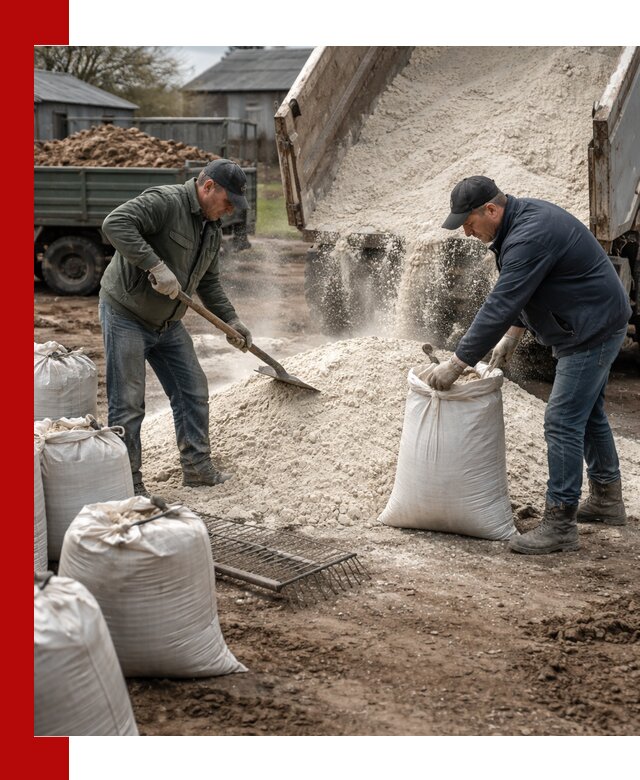 Доставка извести пушонки в Туле оптом и мелким оптом