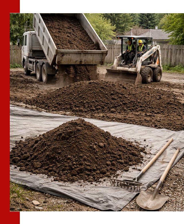 Грунт для отсыпки участка с доставкой в Туле