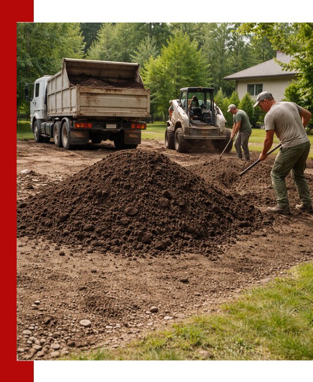 Доставка и укладка грунта для газона в Туле