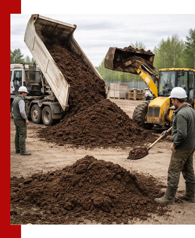 Доставка торфа оптом и в мешках в Туле