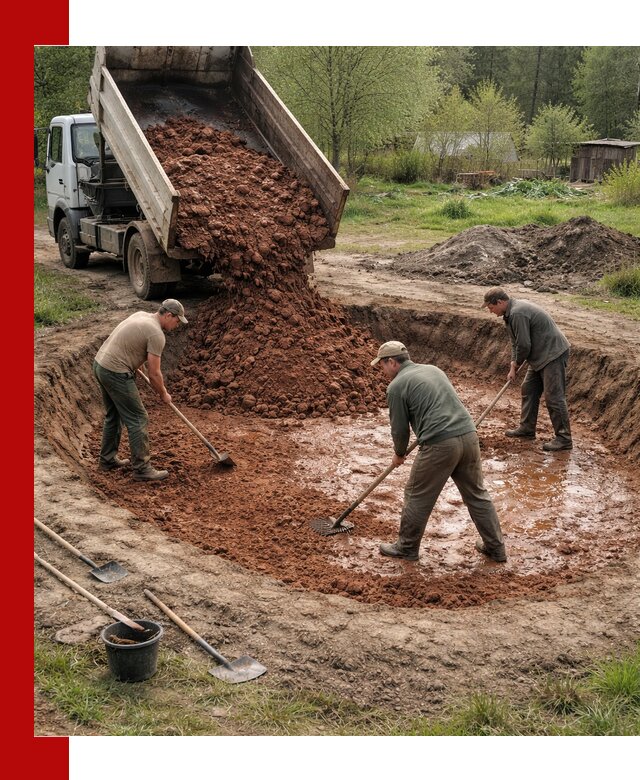 Купить качественную глину для пруда в Туле