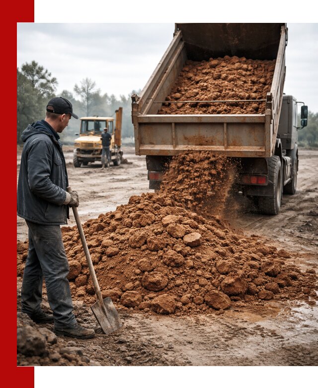 Глина для засыпки в Туле с доставкой самосвалами