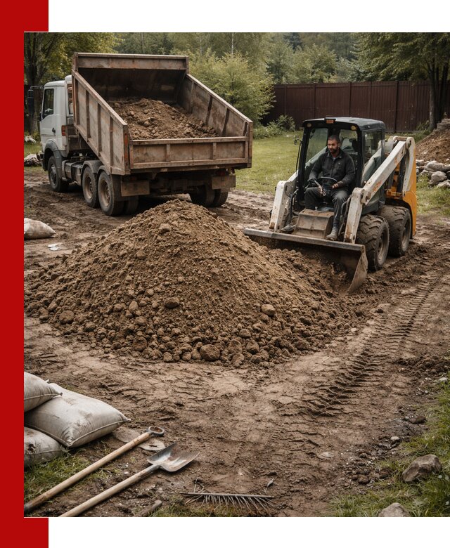 Суглинок для планировки участков в Туле с доставкой и выгрузкой