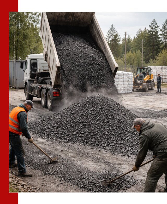 Доставка и продажа асфальтного гранулята в Туле