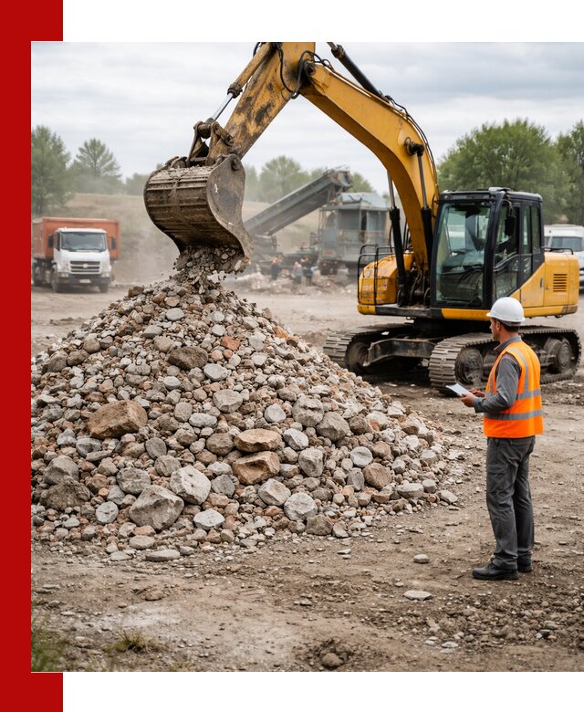 Доставка и вывоз строительного боя в Туле