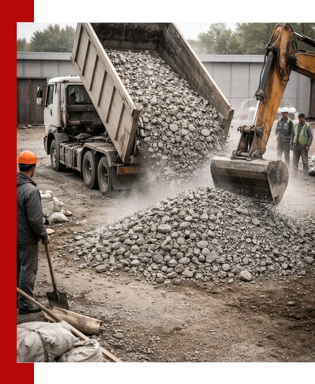 Доставка дробленого бетона в Туле оптом и в розницу