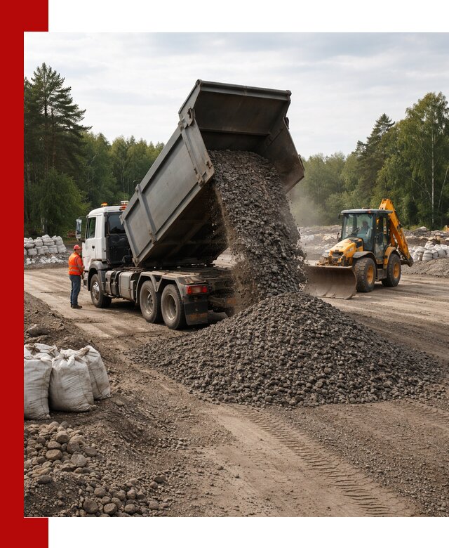 Доставка дробленого асфальта в Туле для дорожных работ