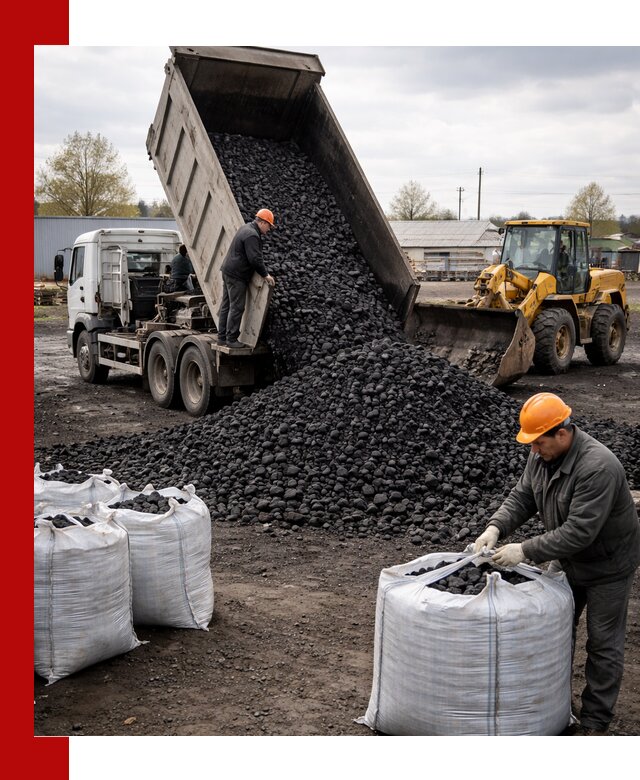 Доставка каменного угля в Туле оптом и в розницу