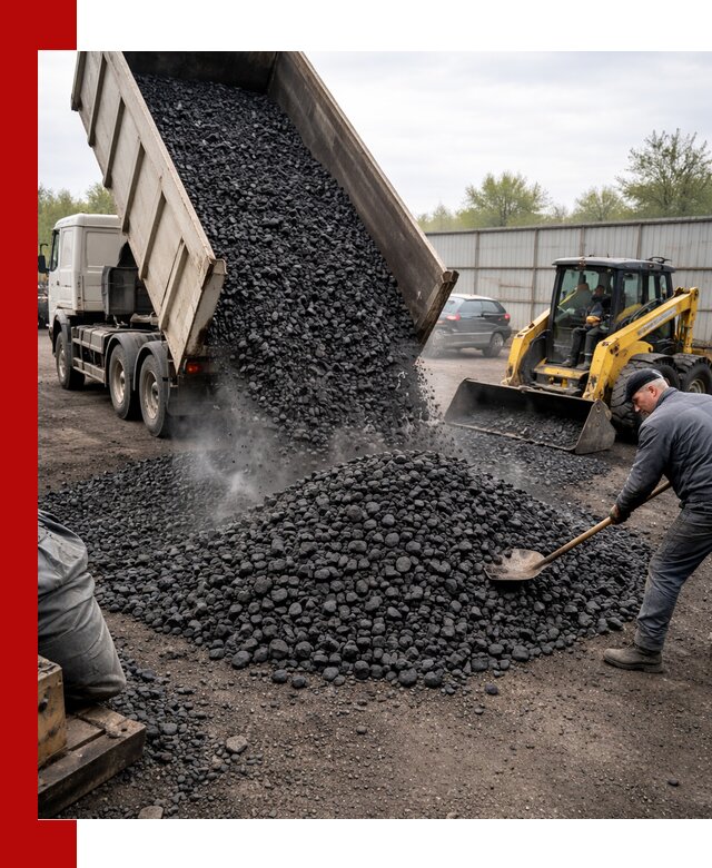 Доставка угля орех в Туле оптом и в розницу