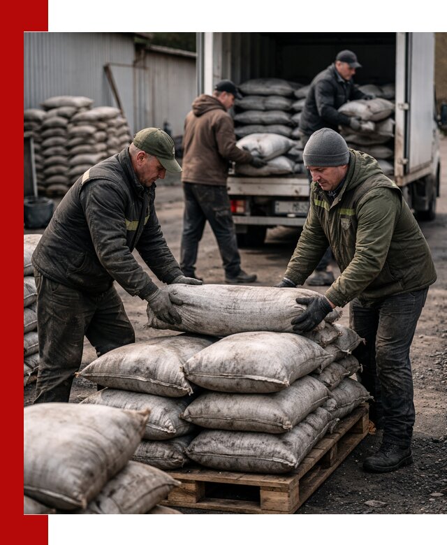 Доставка угля в мешках по выгодным ценам в Туле