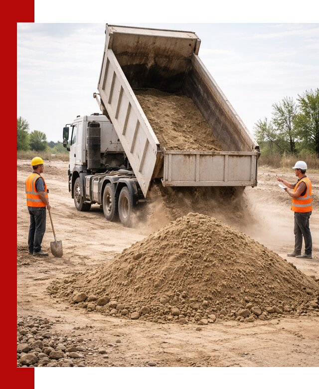 Доставка самосвалом 15 кубов в Туле за город и по городу