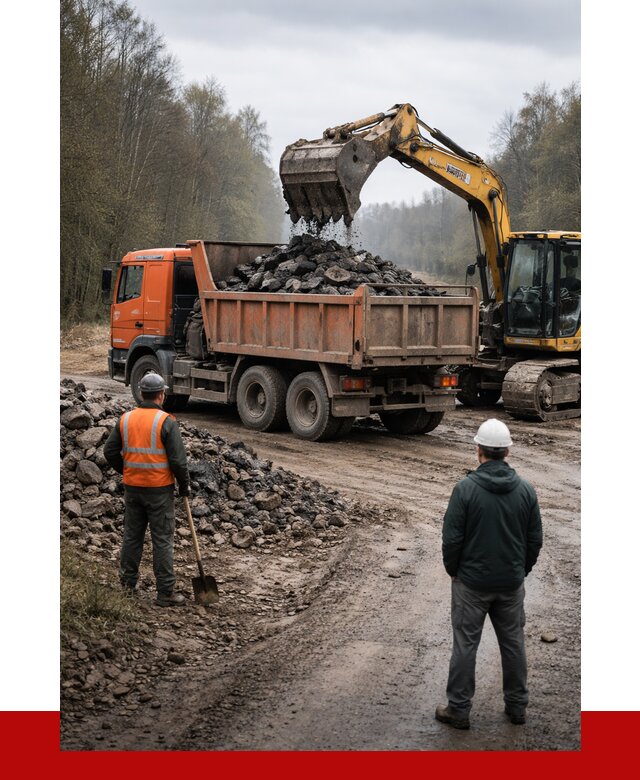 Вывоз асфальта в Туле от 4576 р. самосвалом ПРОНЕРУДТул