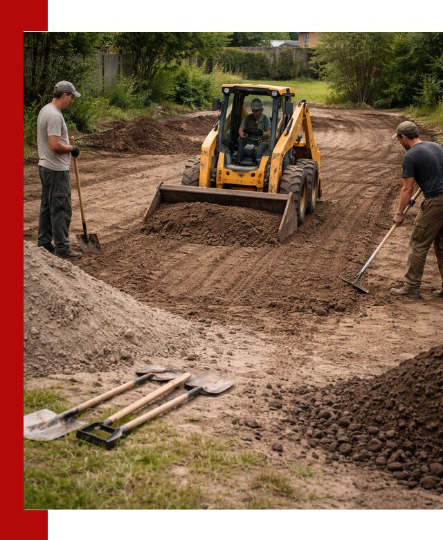 Планировка участка грунтом с вывозом и доставкой в Туле